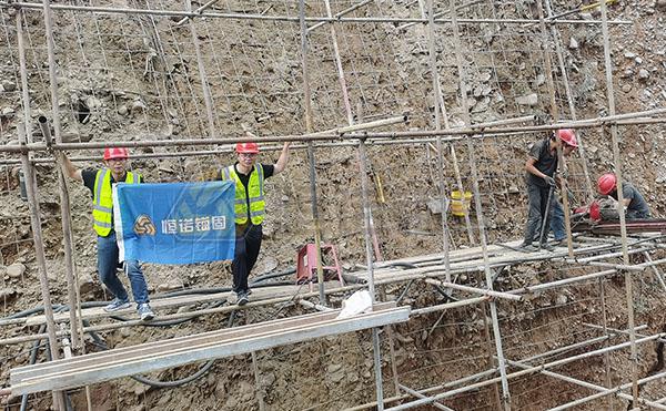 河南洛陽房屋后邊坡工程治理項目邊坡支護